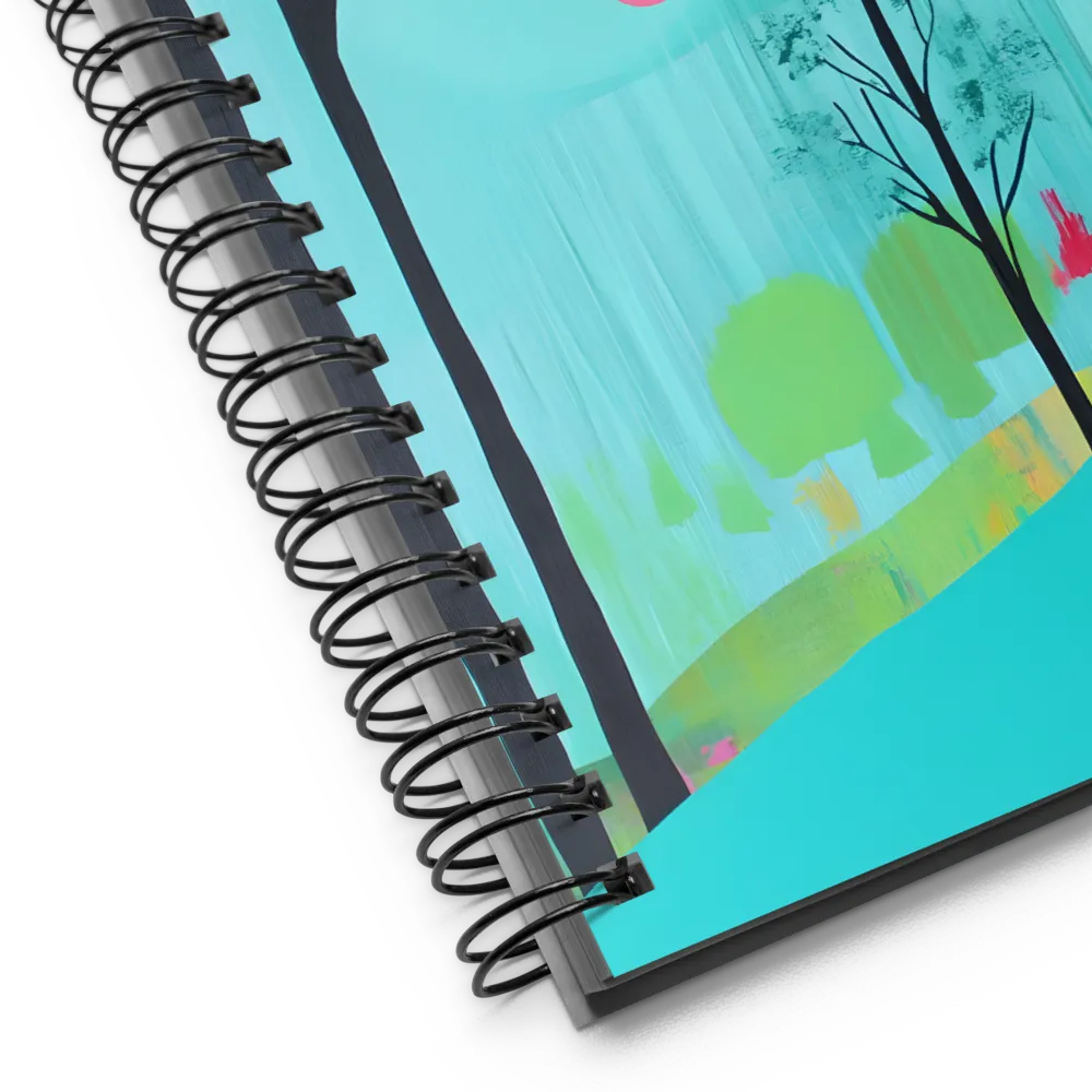 Teal Forest Serenade 
 Spiral Notebook | 140 pages