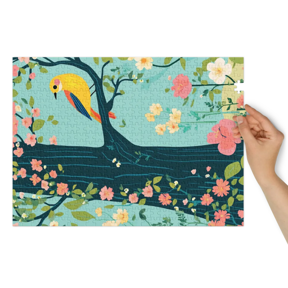 Canto de Pássaros da Primavera 
 Puzzle em caixa de metal