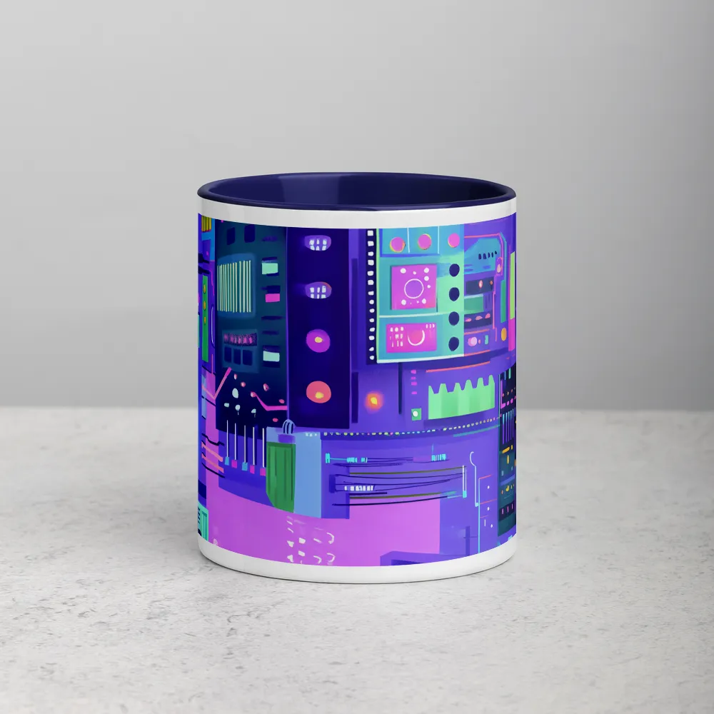 Neon Gridlock 
 Mug