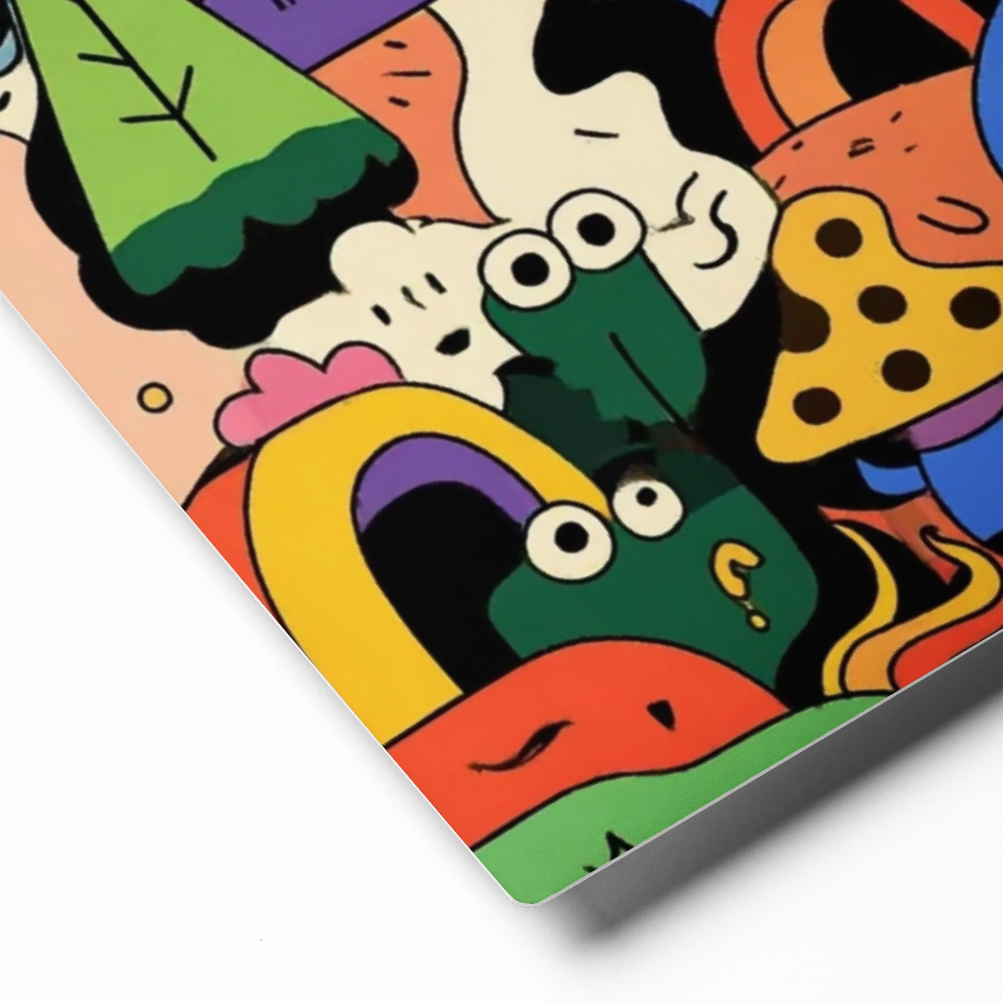 Cartoon Wonderland 
 Poster with Black Frame | 18″x 18″
