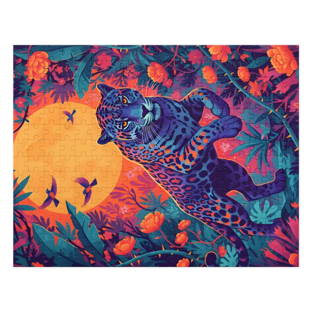 Moonlit Jungle Leopard | Jigsaw Puzzles
