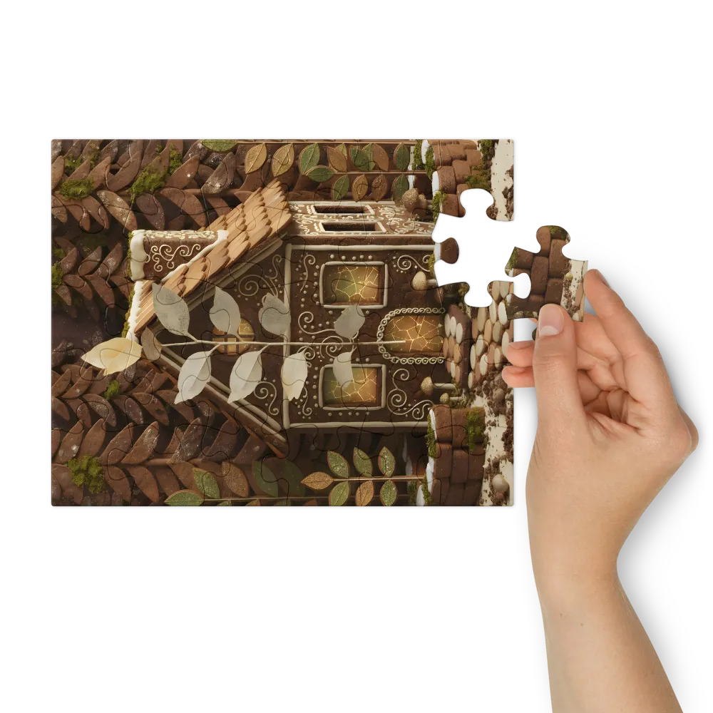Gingerbread Cottage 
 Jigsaw Puzzle in Tin Box