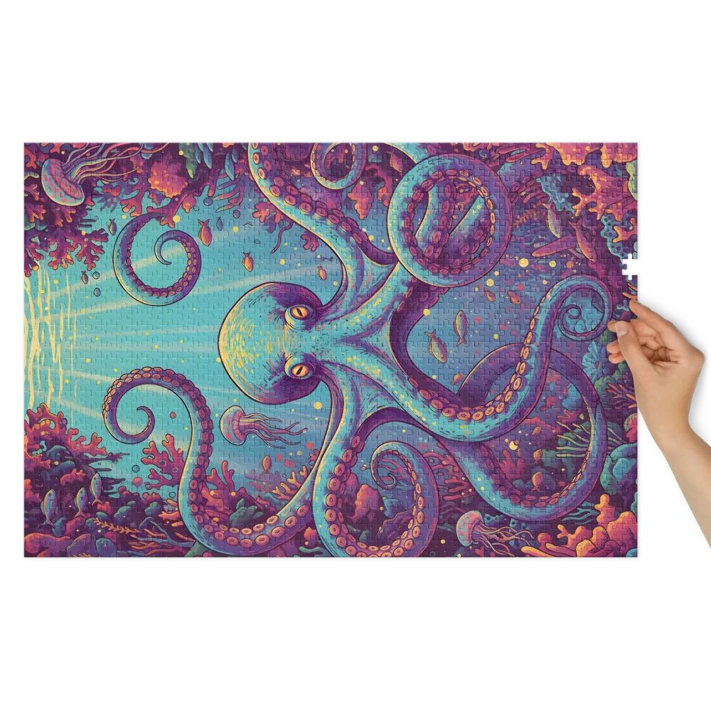 Turquoise Octopus | Jigsaw Puzzles