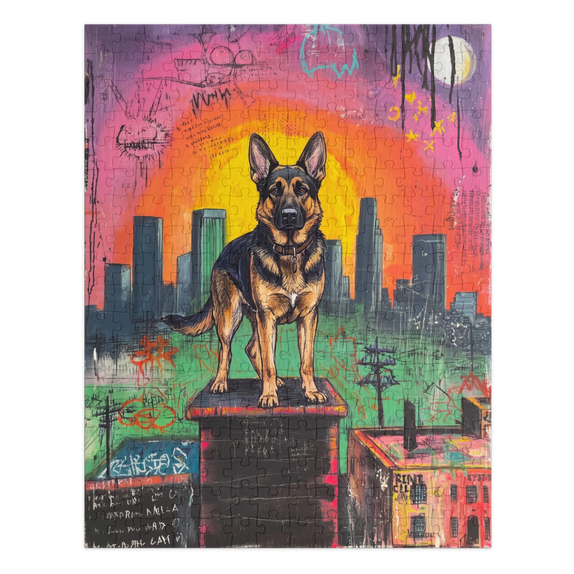 Street Art — Rooftop Guardian — Puzzle