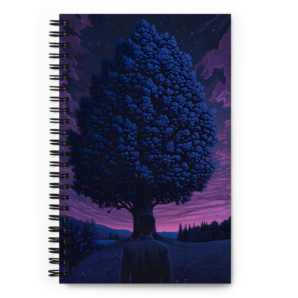Solitude Under the Cosmic Tree 
 Spiral Notebook | 140 pages