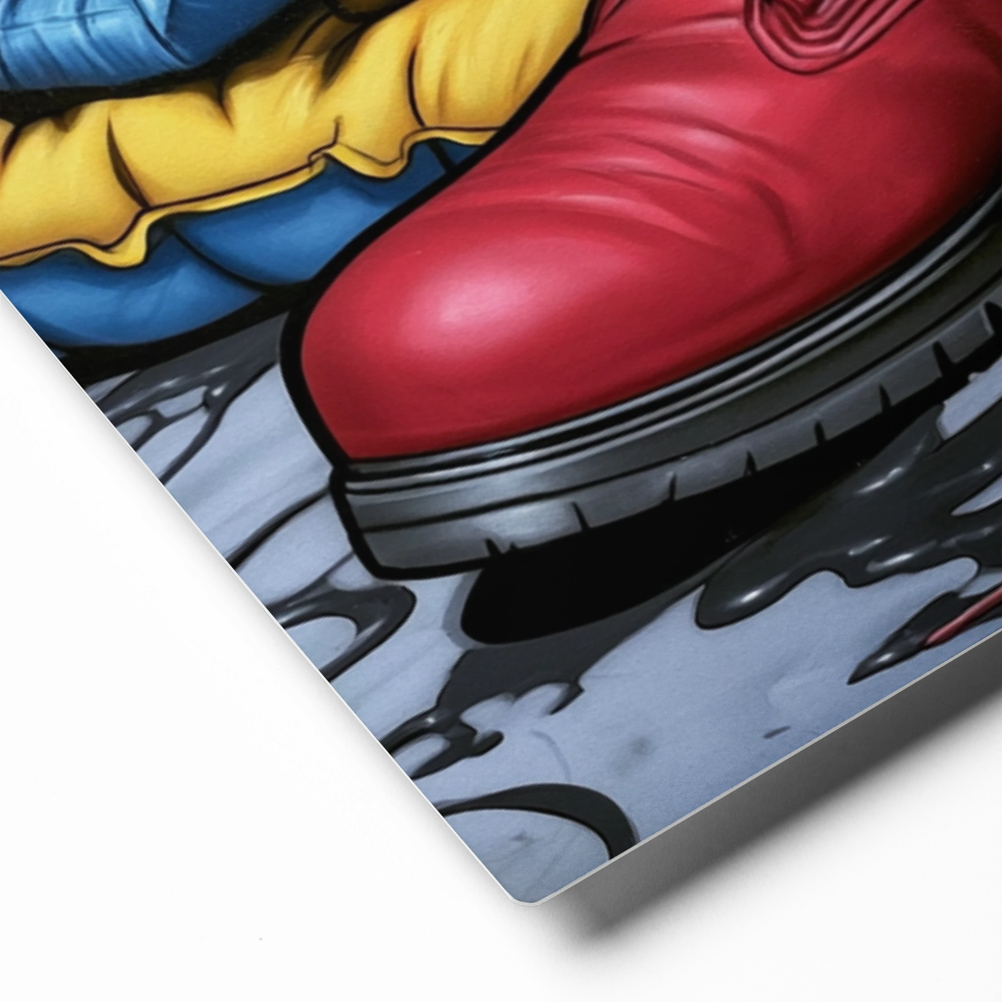 Red Boots and Sleeping Bag | Art Print
