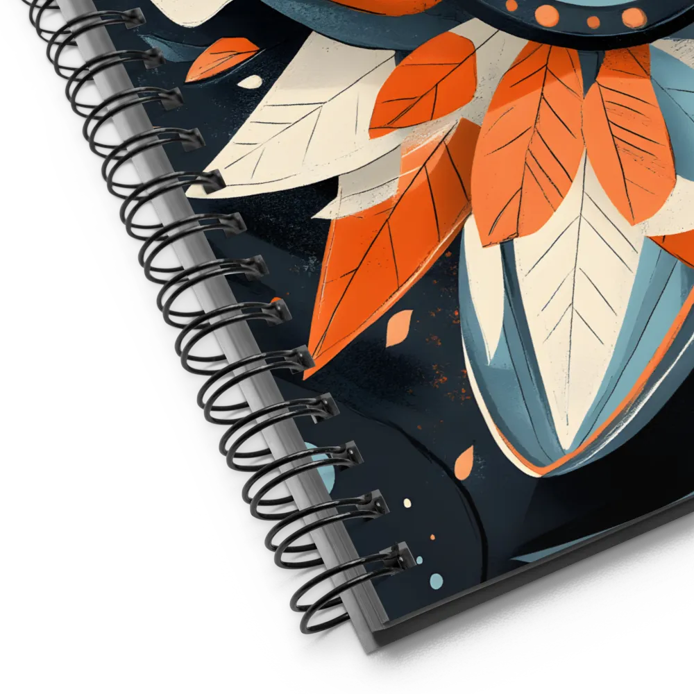 Layered Organic Forms 
 Spiral Notebook | 140 pages