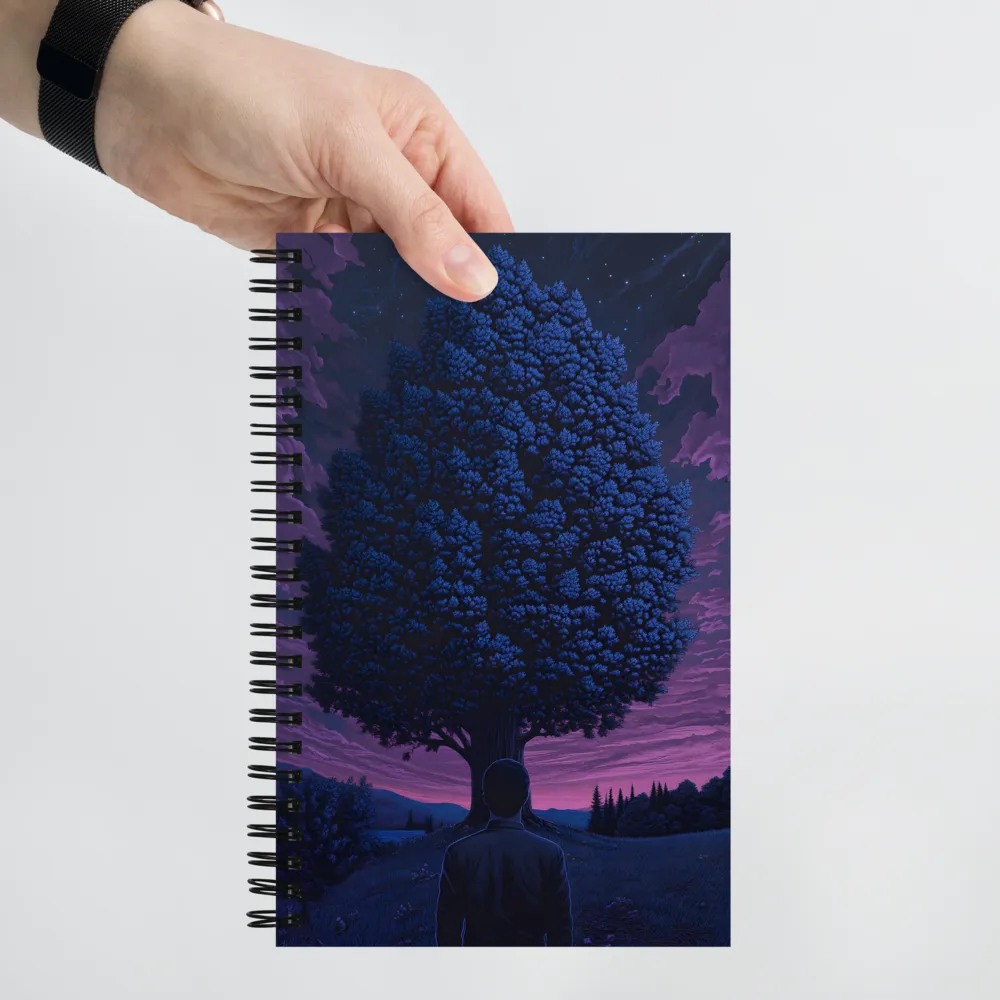 Solitude Under the Cosmic Tree 
 Spiral Notebook | 140 pages
