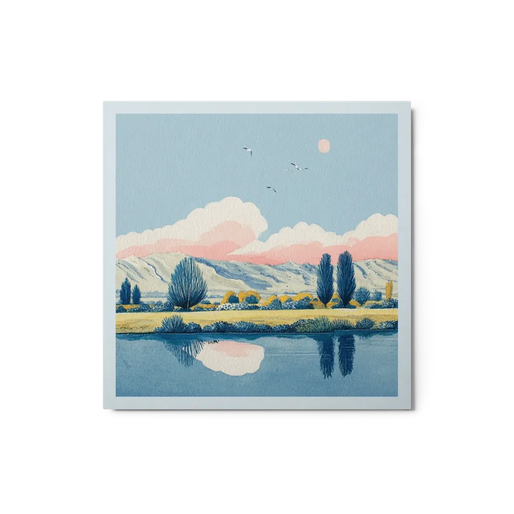 Serene Lake Horizon | Art Print