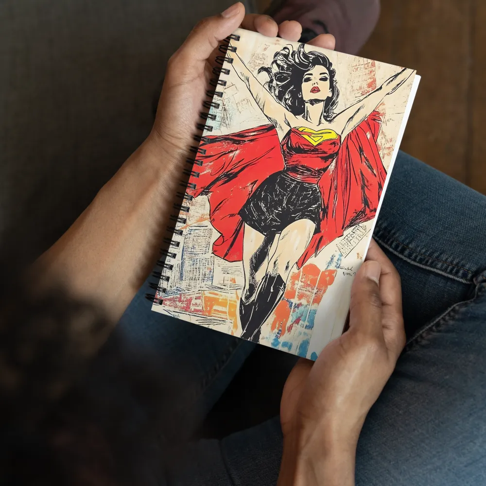 Empowered Superhero Pop Art 
 Spiral Notebook | 140 pages