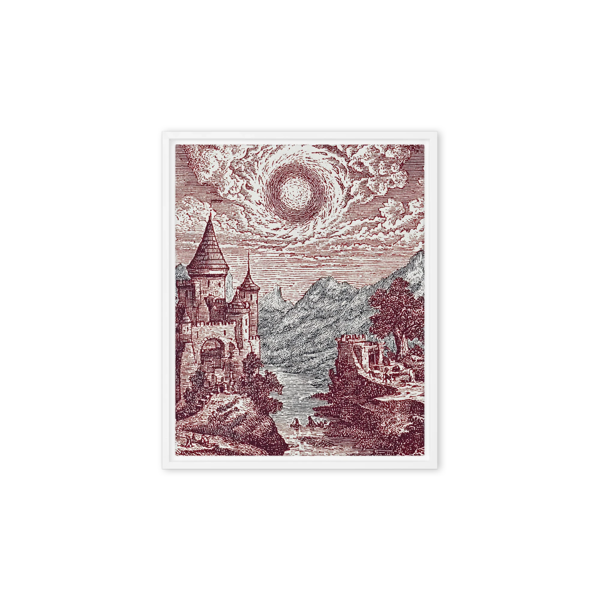 Fantastical Engraved Landscape