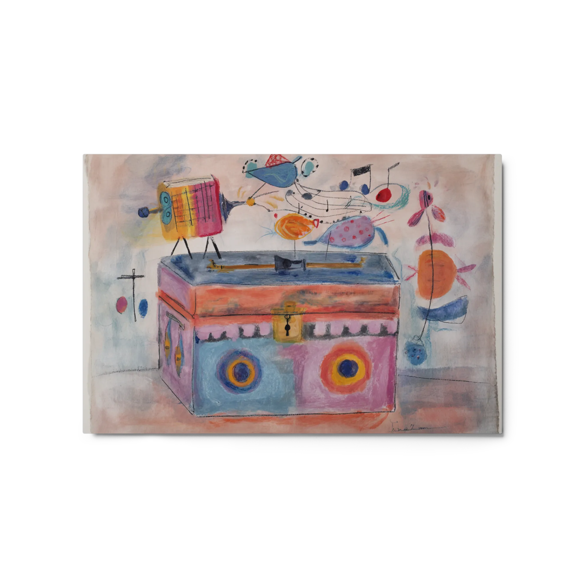 The Storybook Layer — Crayon on wash