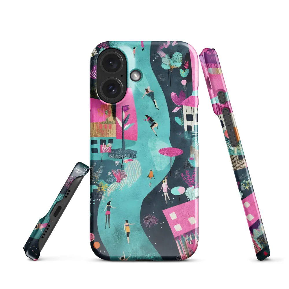 Whimsical Journey Through a Vibrant Landscape | Phone Case |  16 Pro Max | Tough Case | Matte
