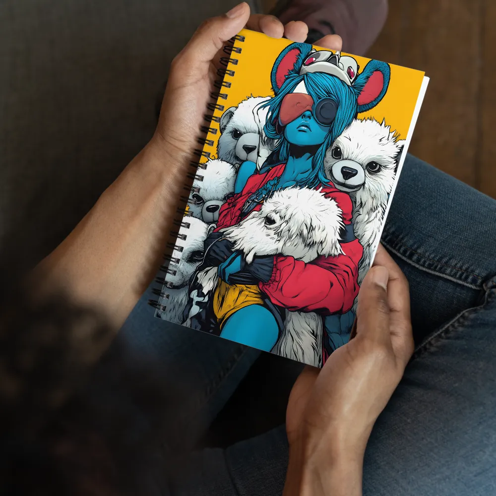 Neo-Pop Bear Hug 
 Spiral Notebook | 140 pages