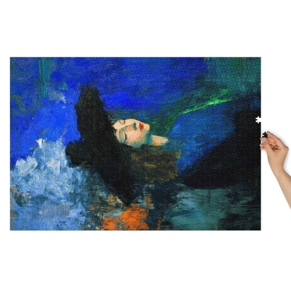 Portrait of a Woman in Blue | Jigsaw Puzzle (252/520 pieces)