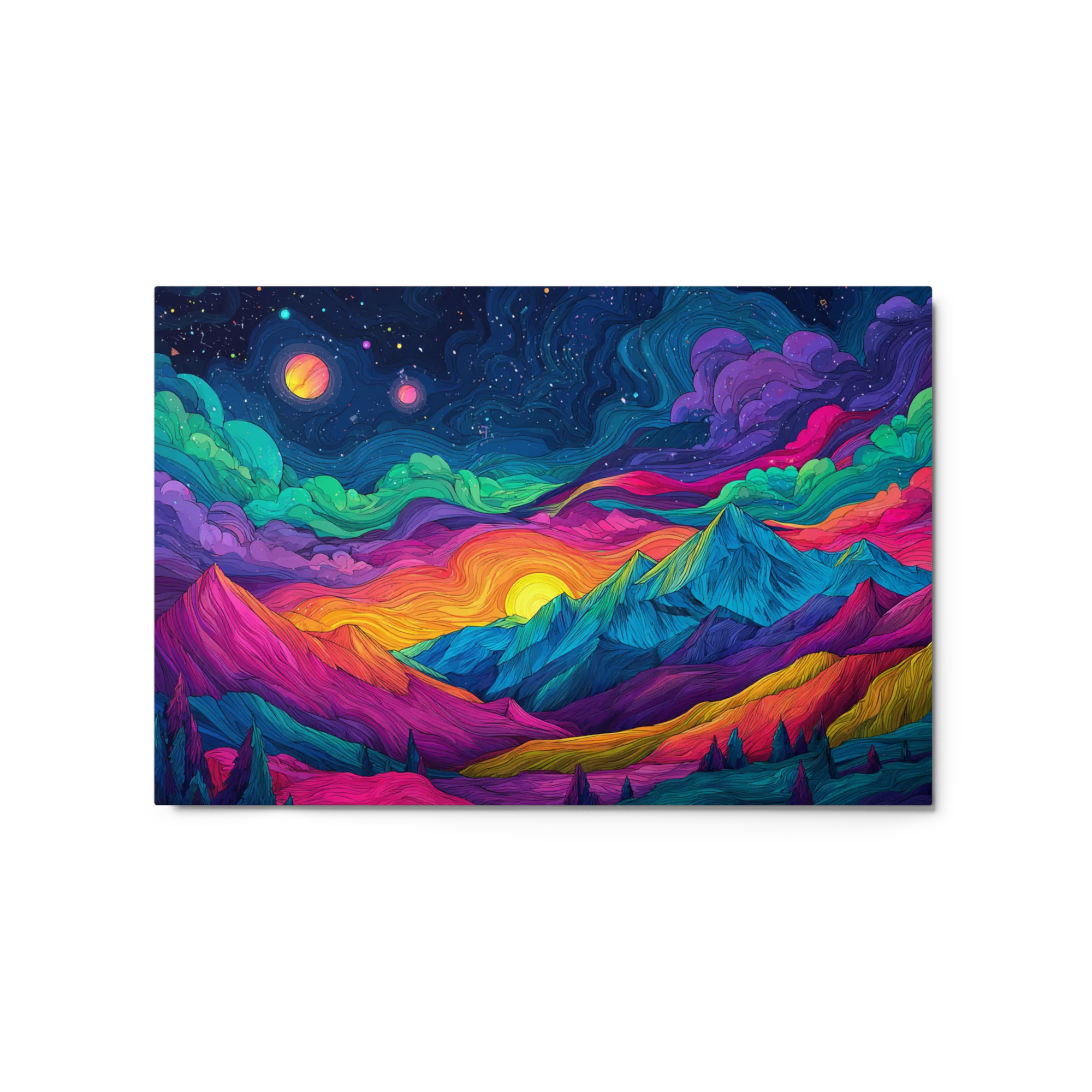 Swirling Contours, Celestial Skies — Electric contours