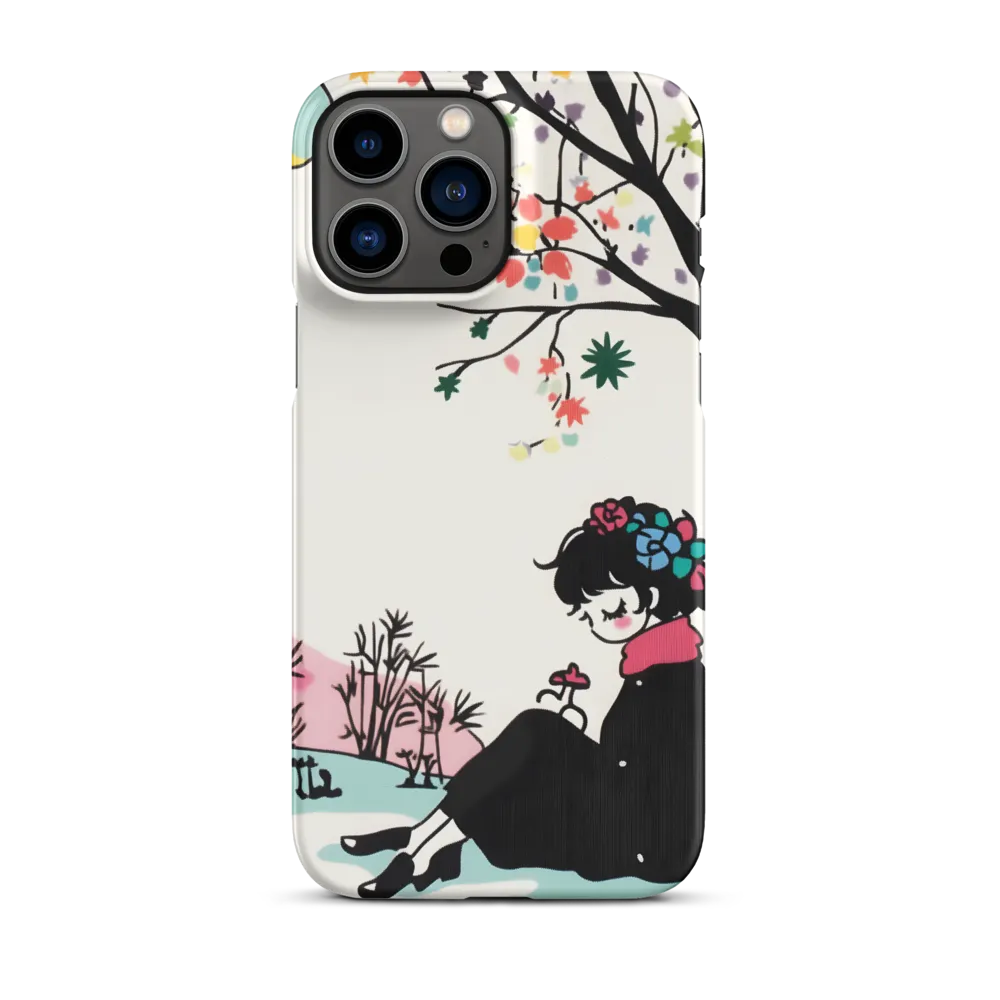 Woman under Flowering Tree | Phone Case