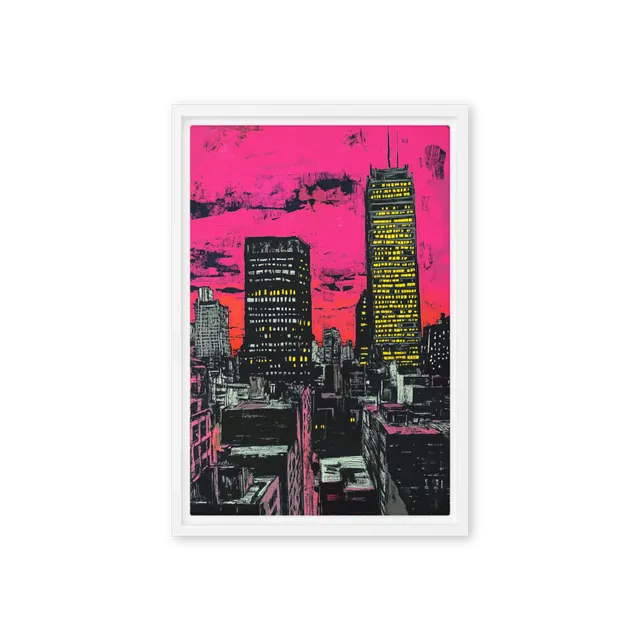 Neo-Expressionist Night City | Art Print