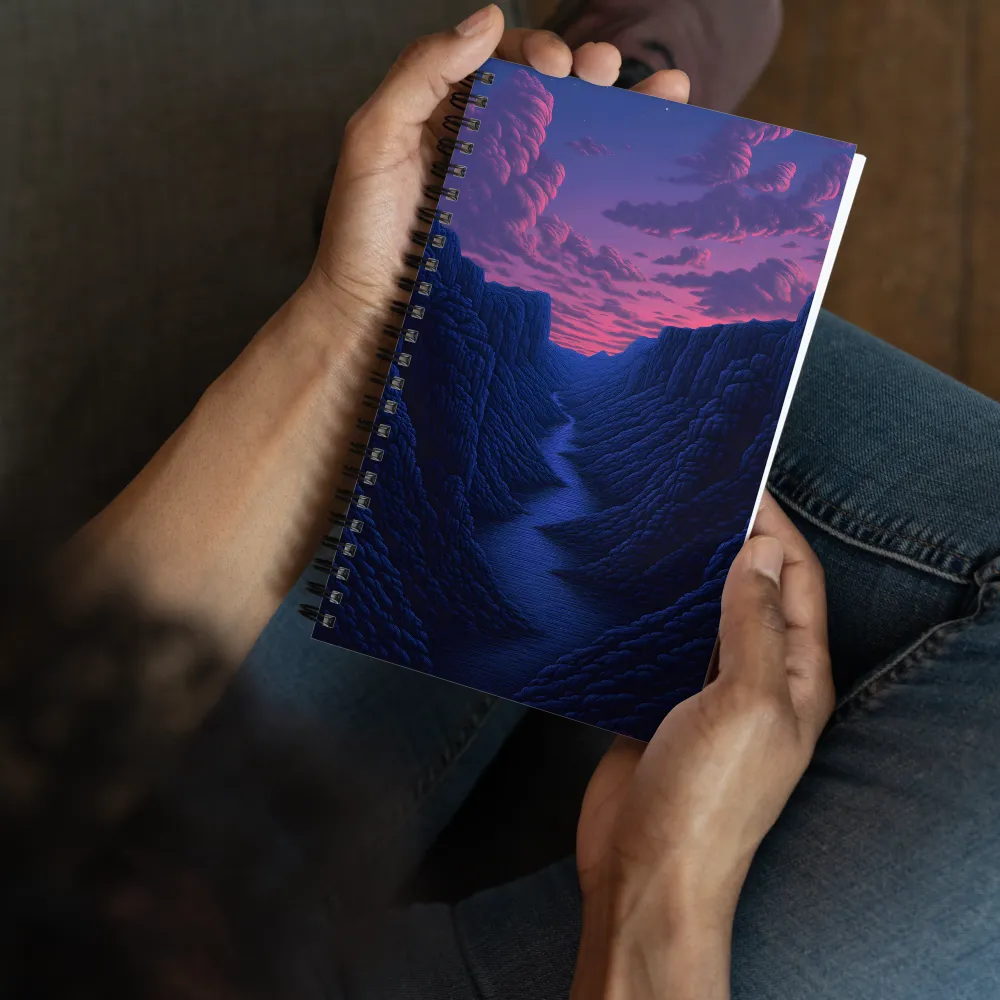 Twilight Canyon Flow 
 Spiral Notebook | 140 pages