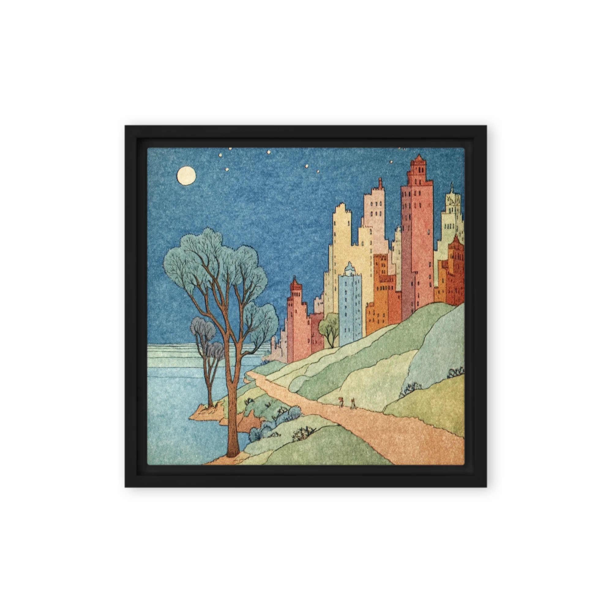 Nocturne Over the Hillside City