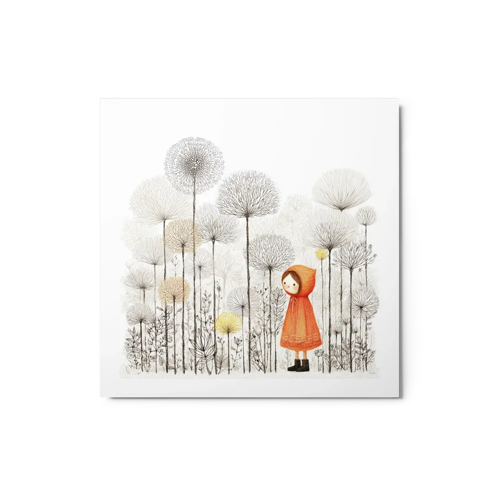 Little Red Hood in Dandelion Forest | Art Print