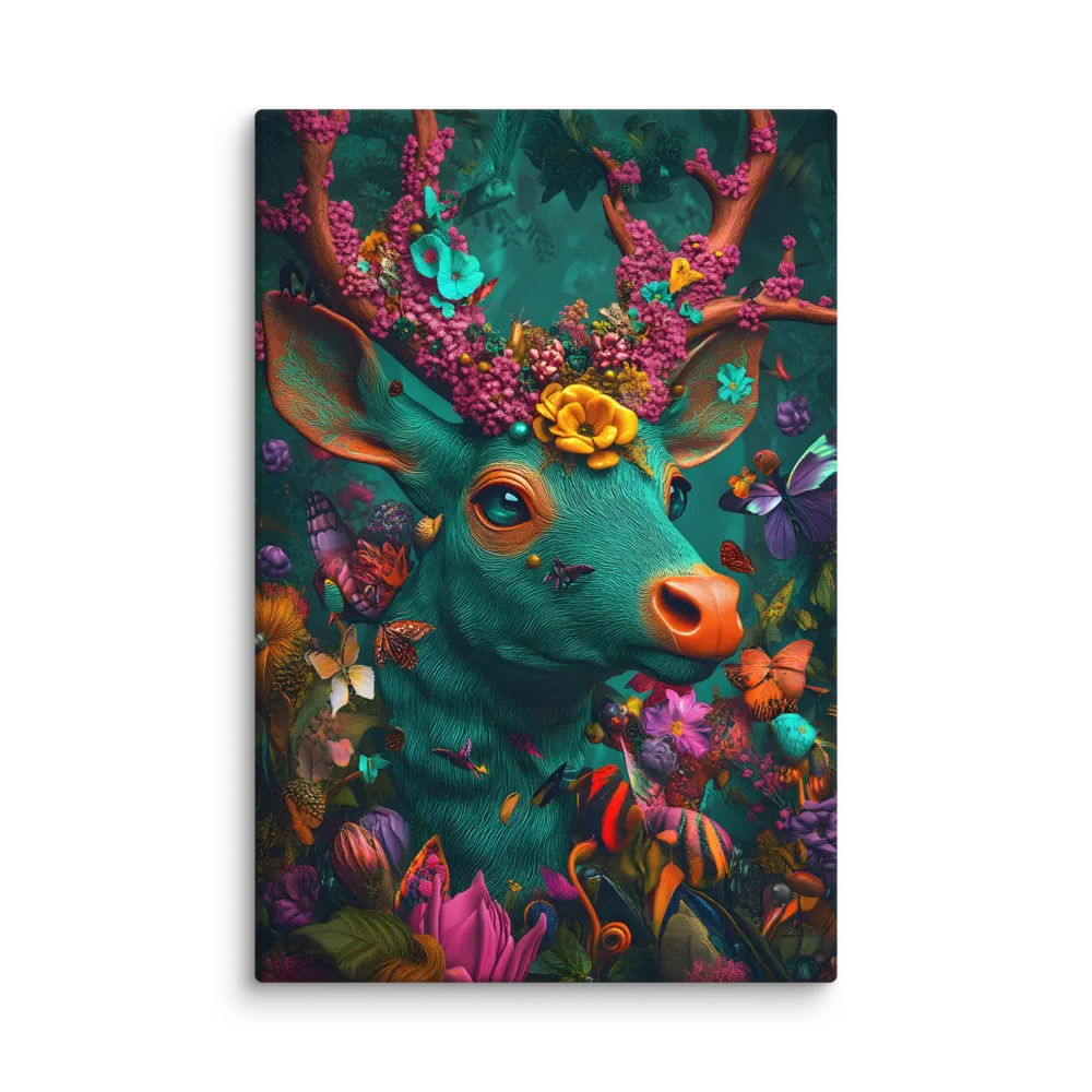 The Enchanted Forest Stag 
 Canvas | 32″x 48″
