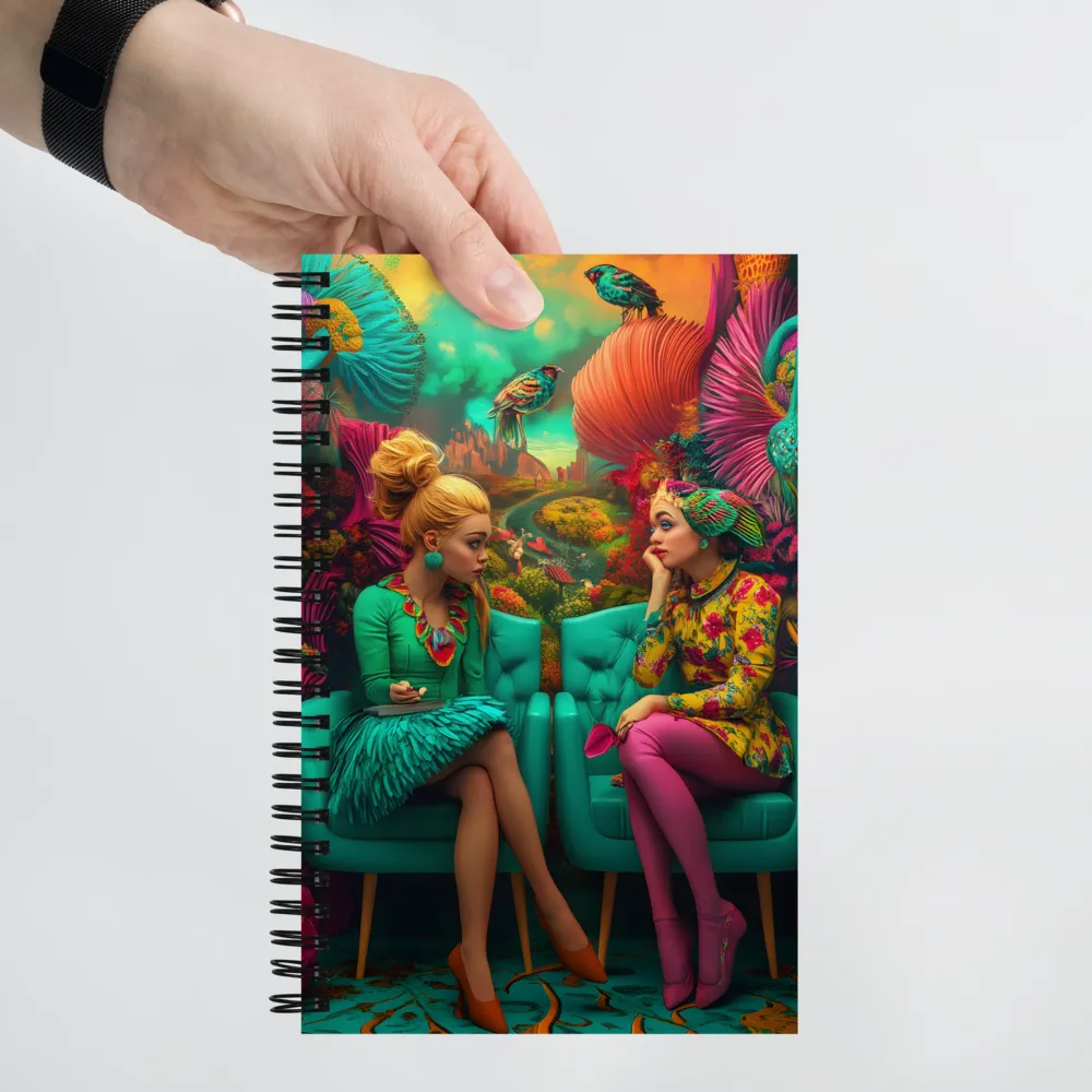 Conversation in a Psychedelic Garden 
 Spiral Notebook | 140 pages
