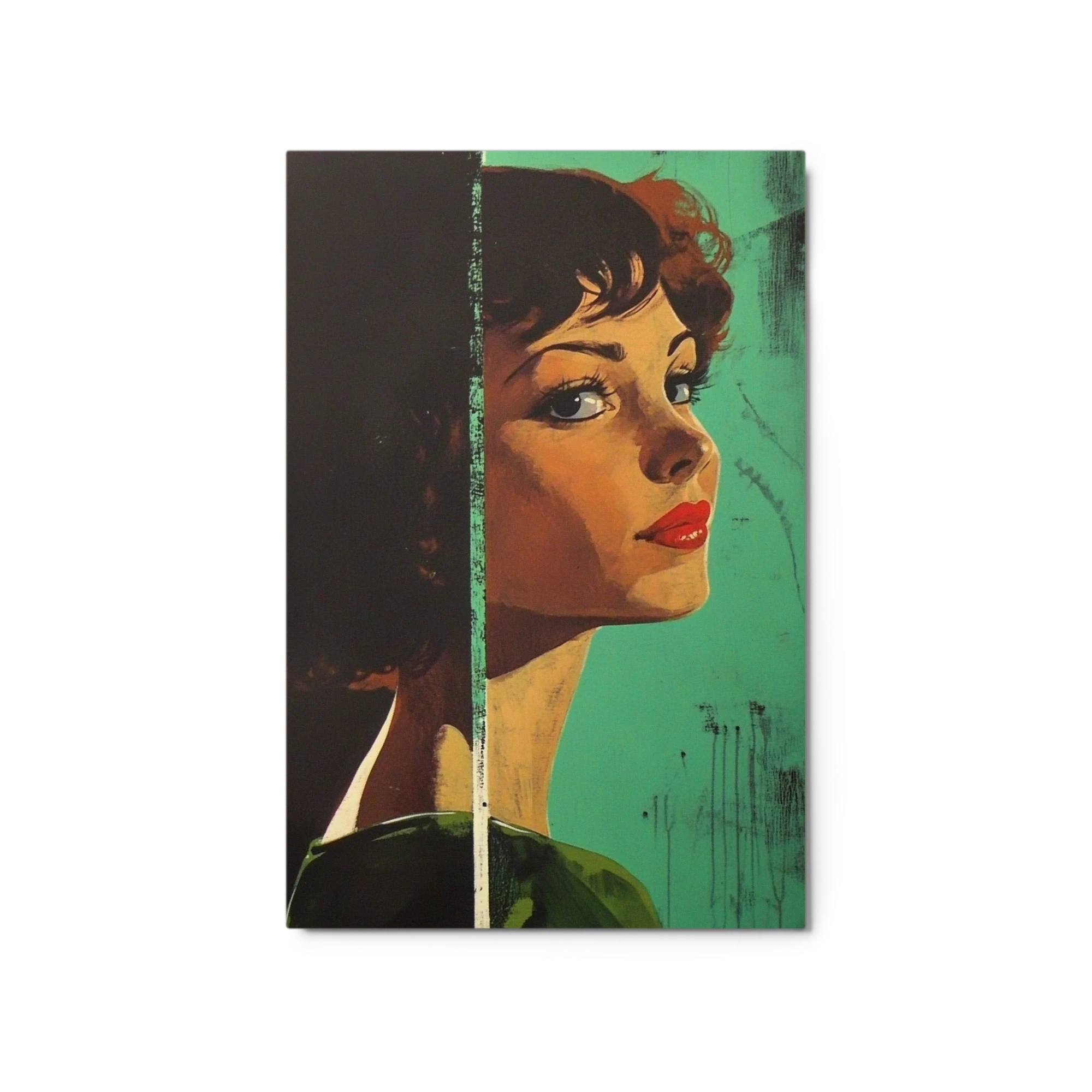 Female Portrait in Pop Art Style