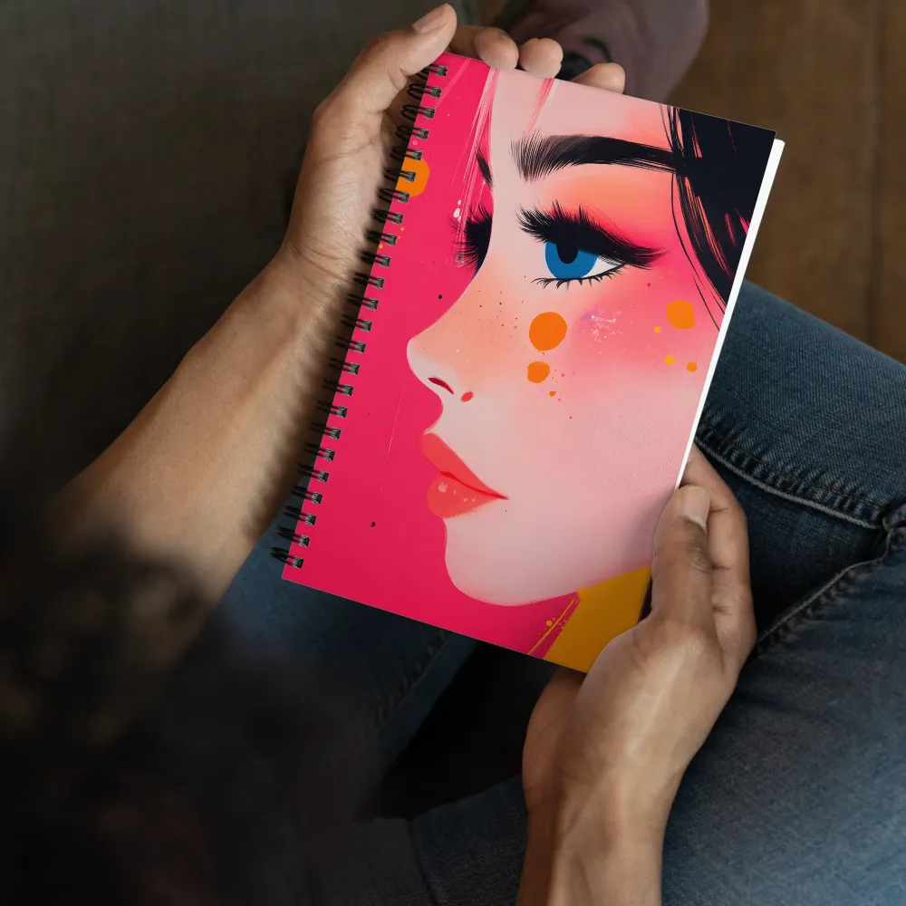 Vibrant Pop Art Portrait 
 Spiral Notebook | 140 pages