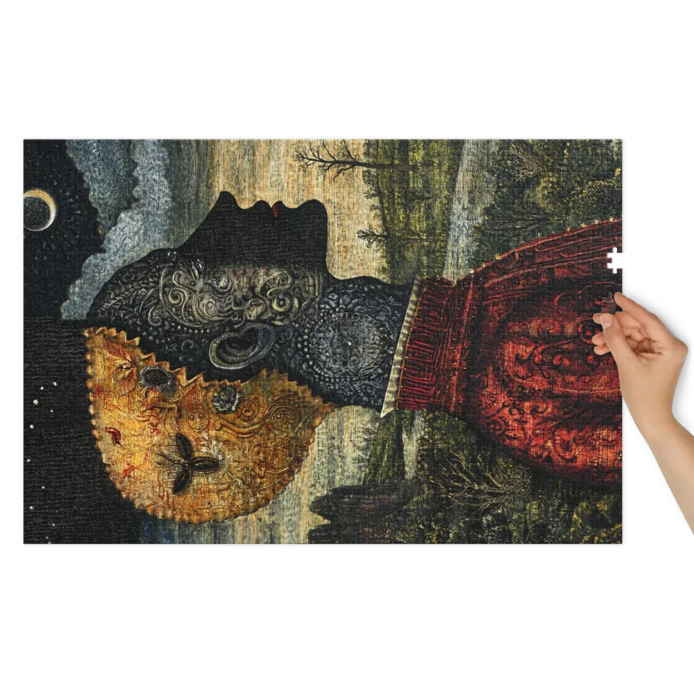 Surreal Profile Silhouette | Jigsaw Puzzle (252/520 pieces)