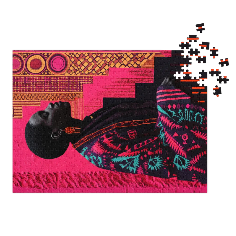 Perfil Neo-Africano 
 Puzzle em caixa de metal