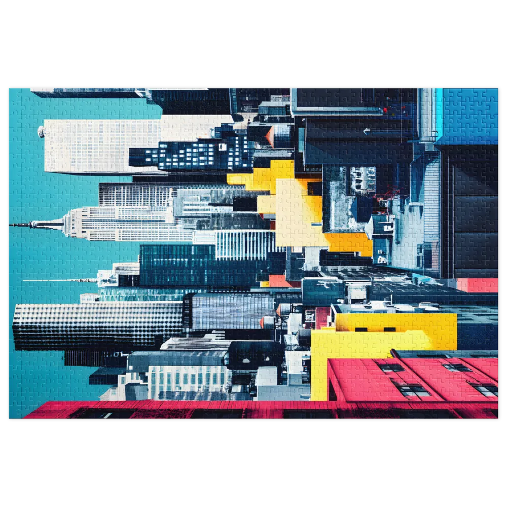 Color Block New York Skyline | Jigsaw Puzzles