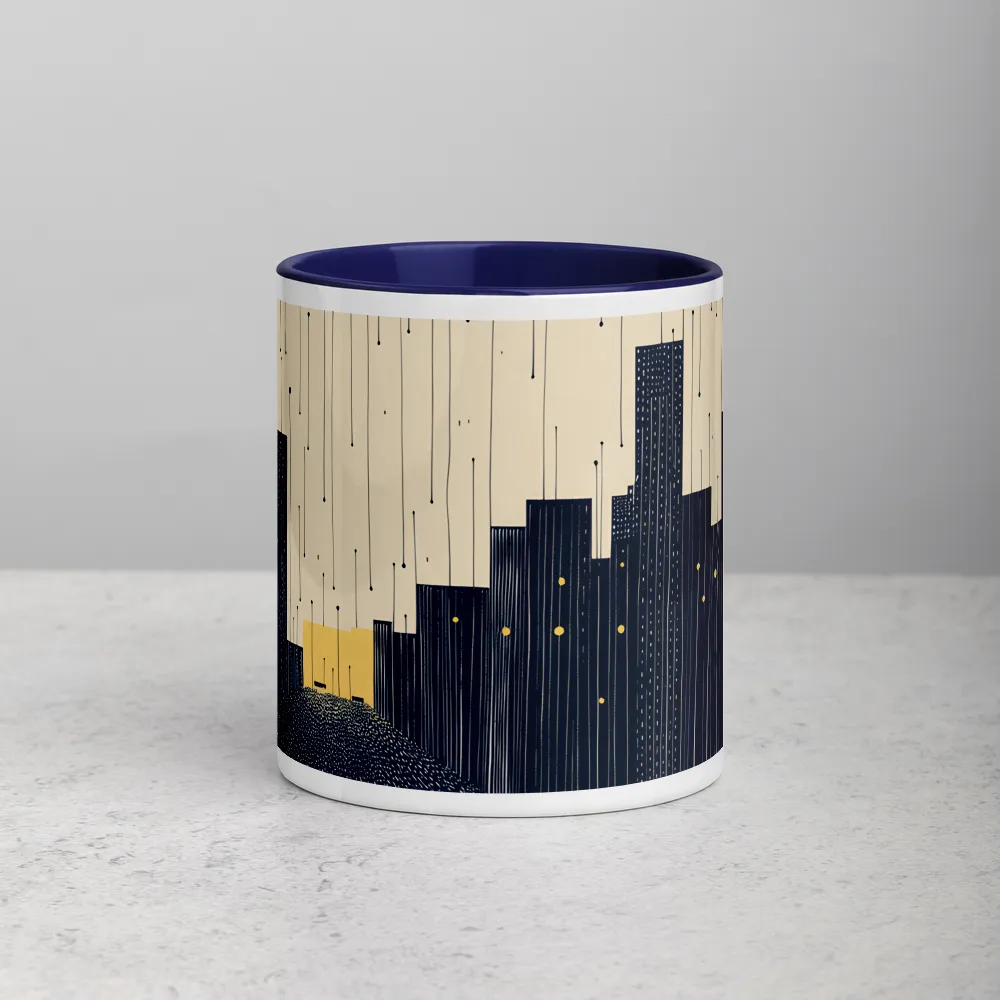 Nocturnal Shower 
 Mug with Blue inside