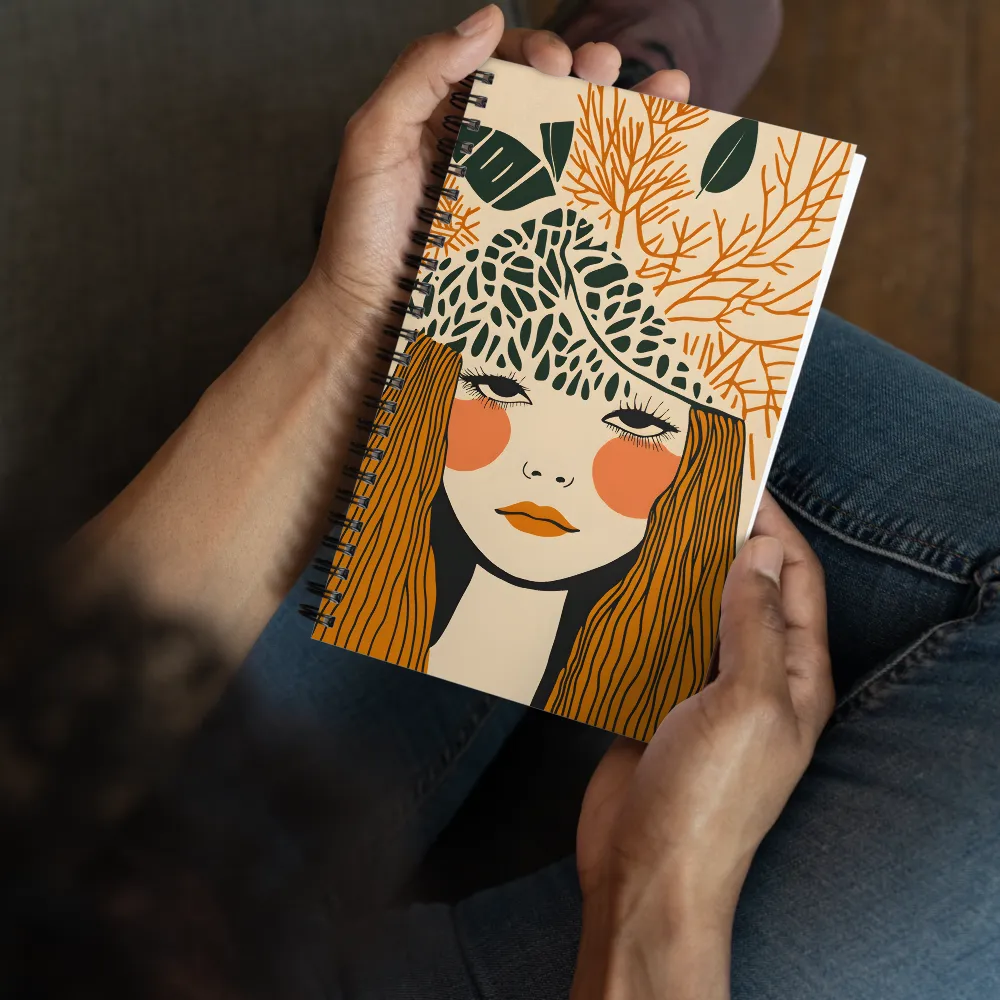 Botanical Spirit Portrait 
 Spiral Notebook | 140 pages