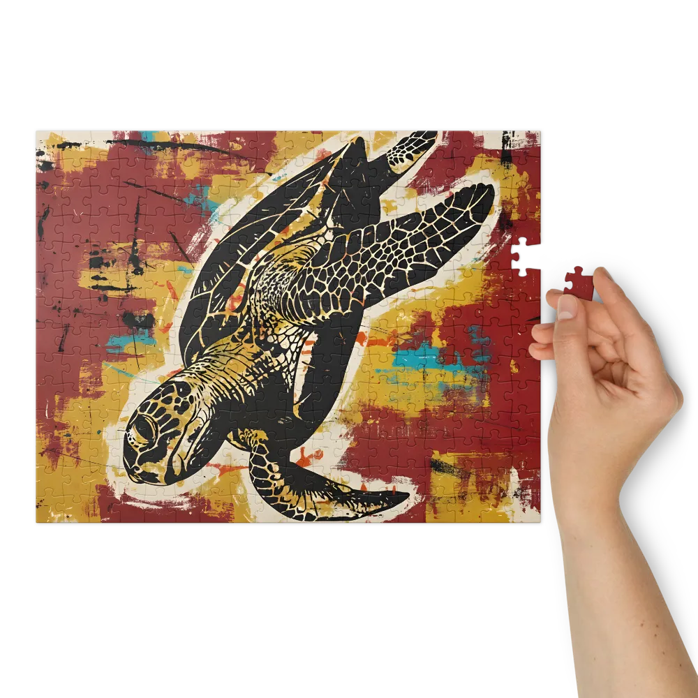 Sea Turtle Screenprint | Jigsaw Puzzles