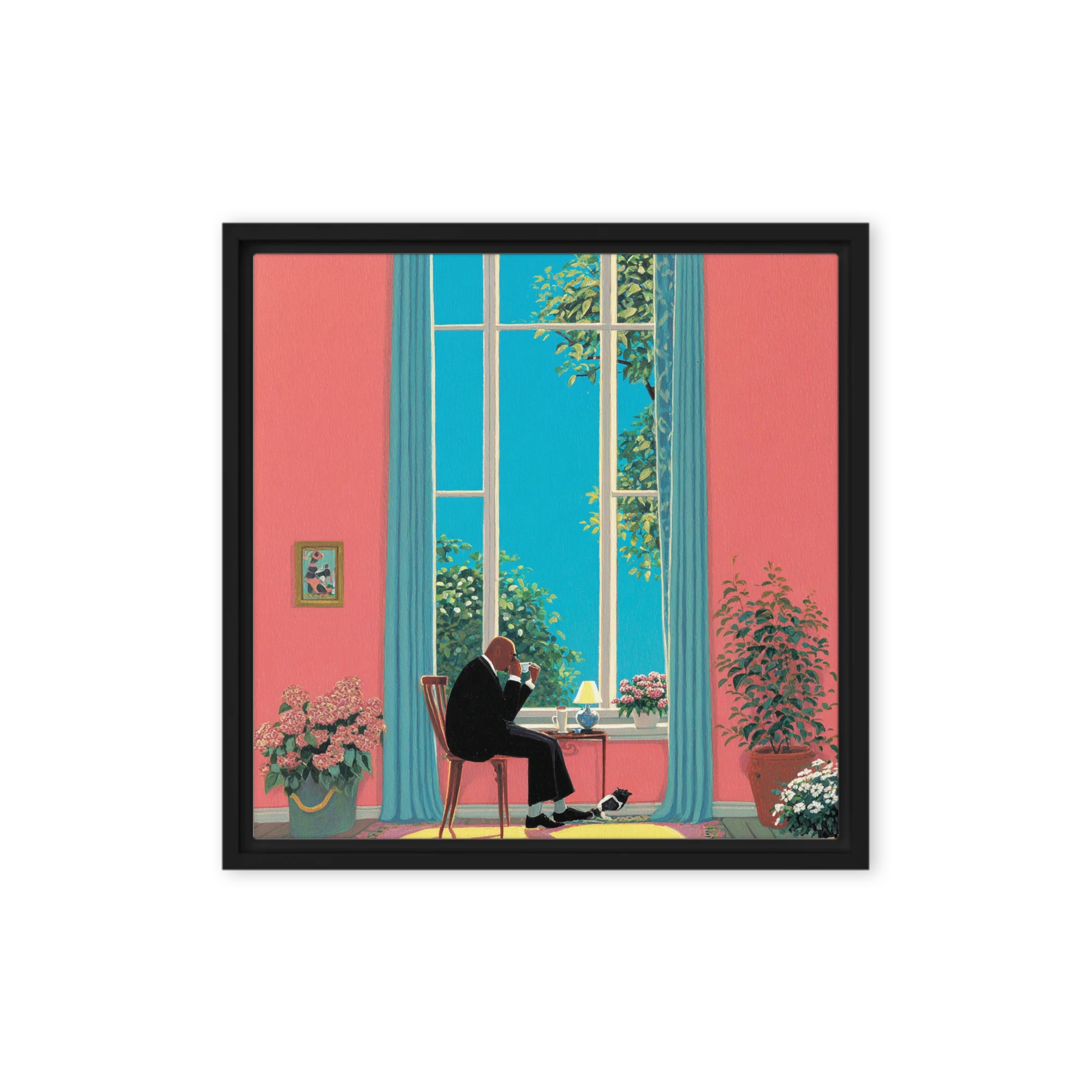 Quiet Reflection by the Window
