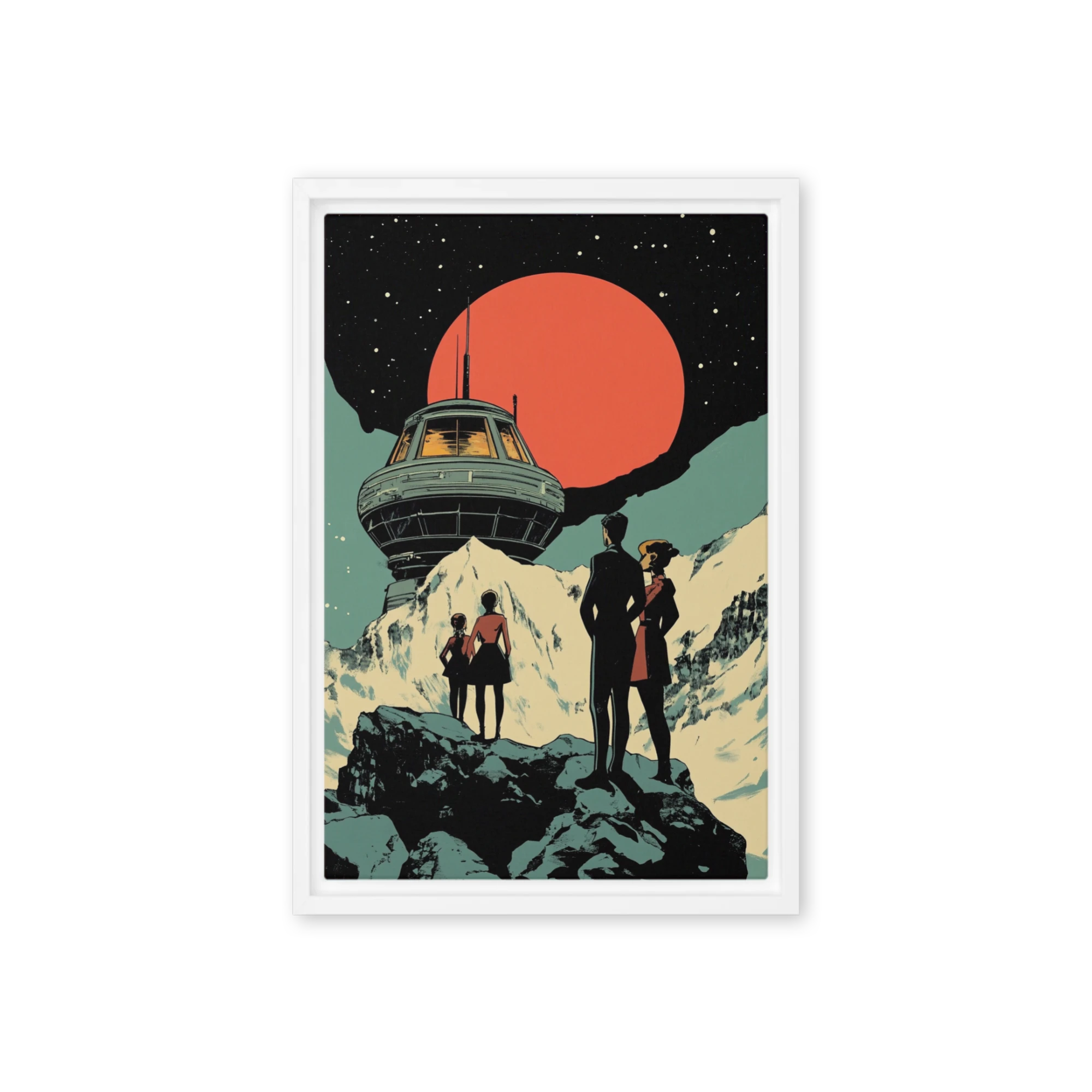 Retro-Futuristic Planetfall | Art Print