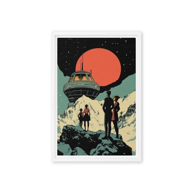 Retro-Futuristic Planetfall | Art Print