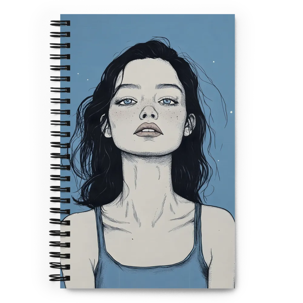 Azure Gaze 
 Spiral Notebook | 140 pages