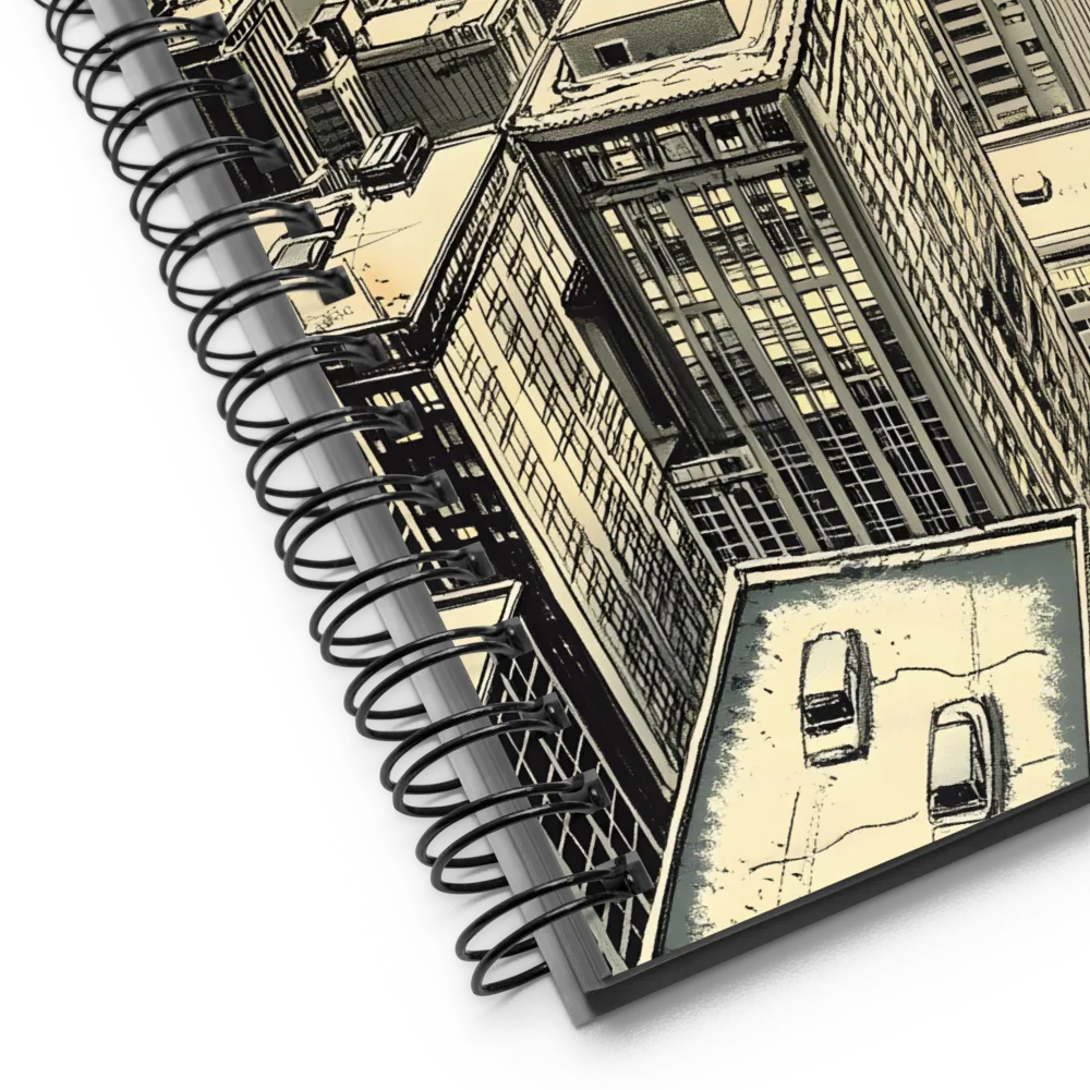 Urban Nightscape Illustration 
 Spiral Notebook | 140 pages