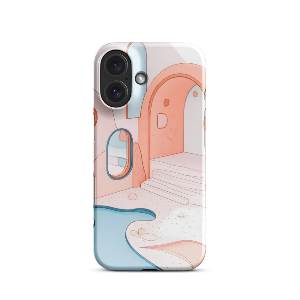 Pastel Architectural Dreamscape 
 iPhone 14 Pro | Snap Case