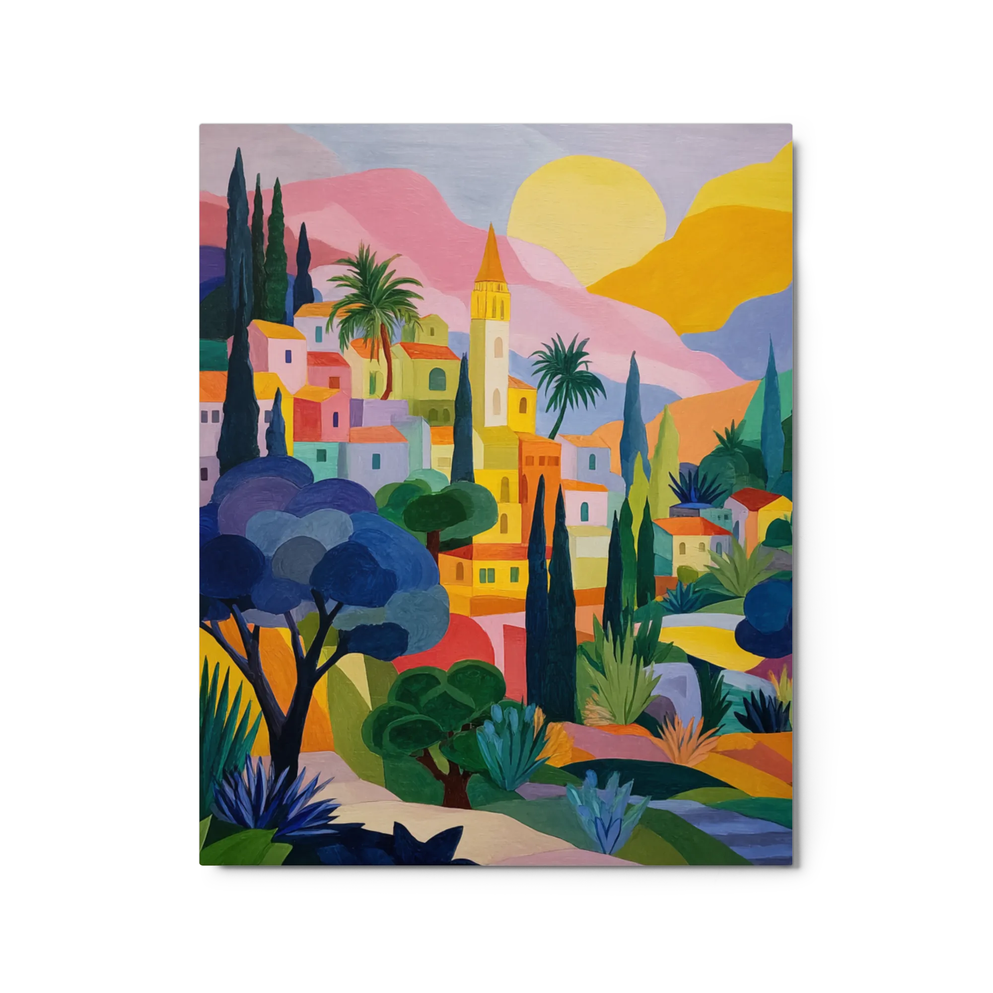 Mediterranean Cubist Village