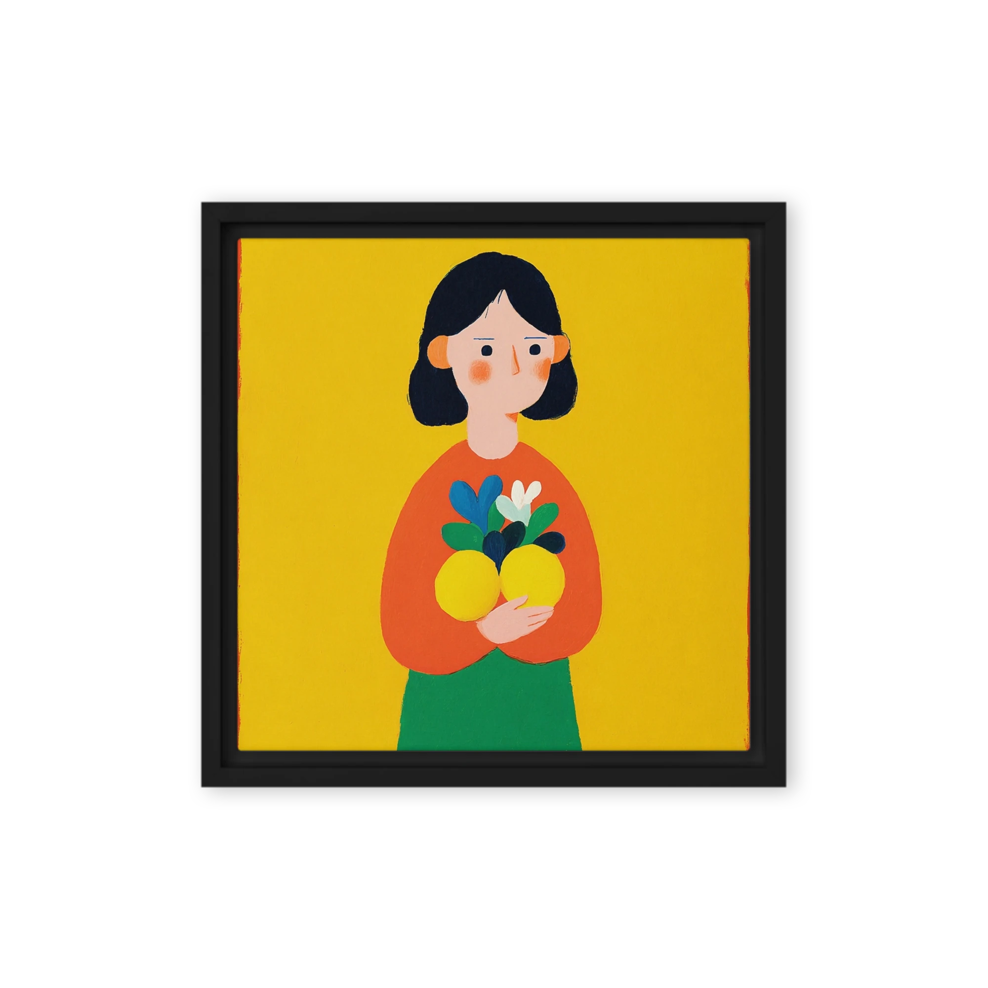 Woman Holding Lemons