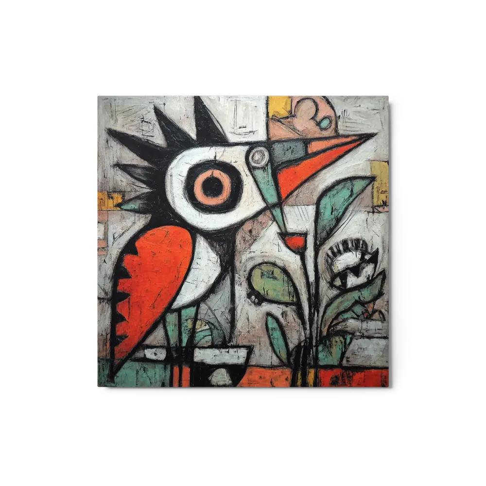 Stylized Bird in Garden | Art Print