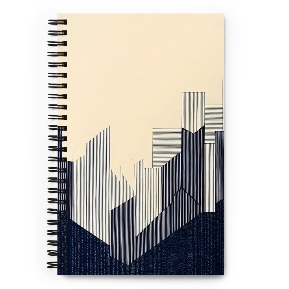 Geometric Cityscape Abstraction 
 Spiral Notebook | 140 pages