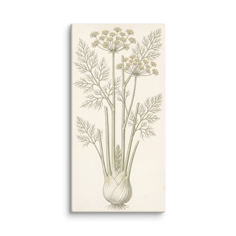 Botanical Fennel Study 
 Canvas | 12″x 24″