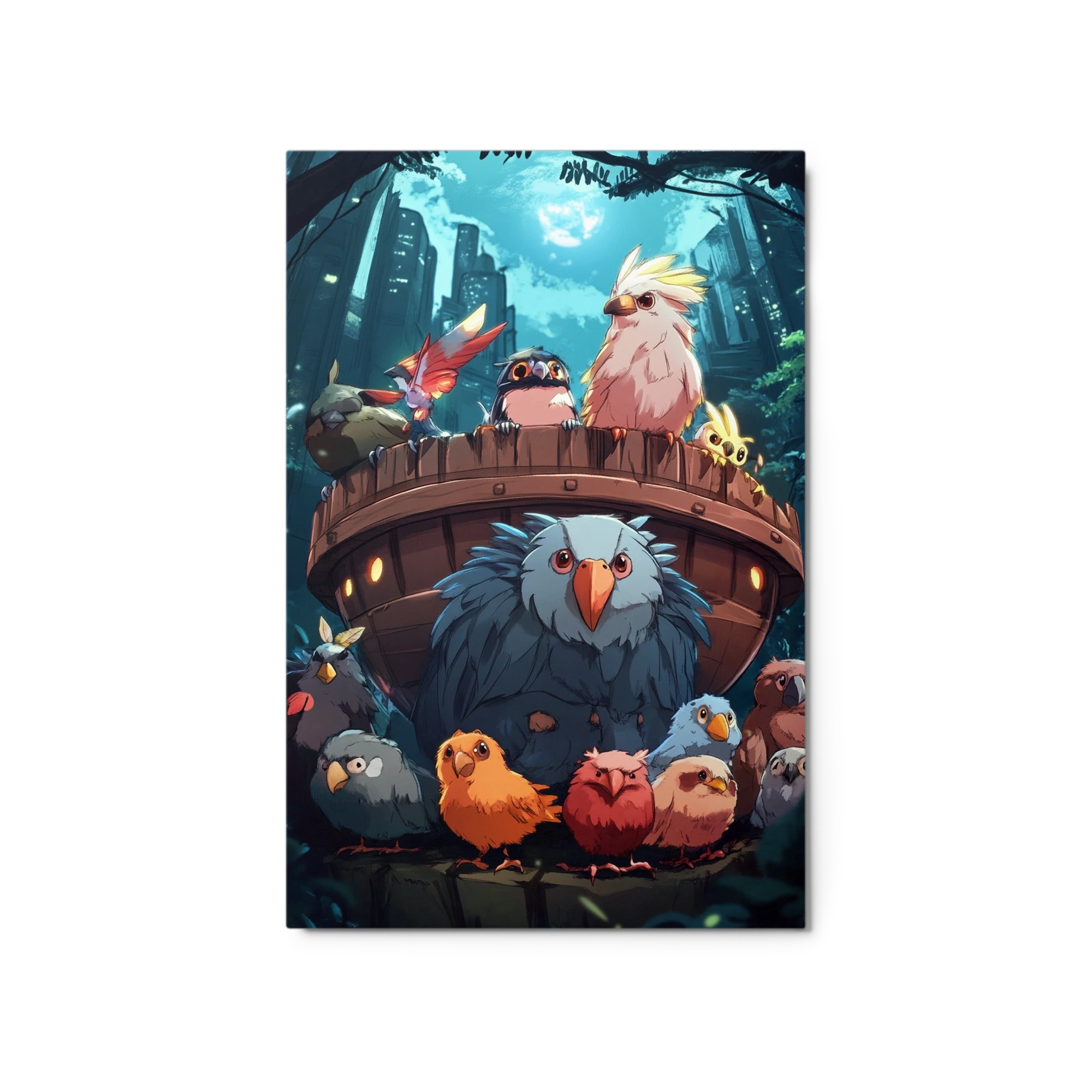 Fantasy Birds Group Illustration