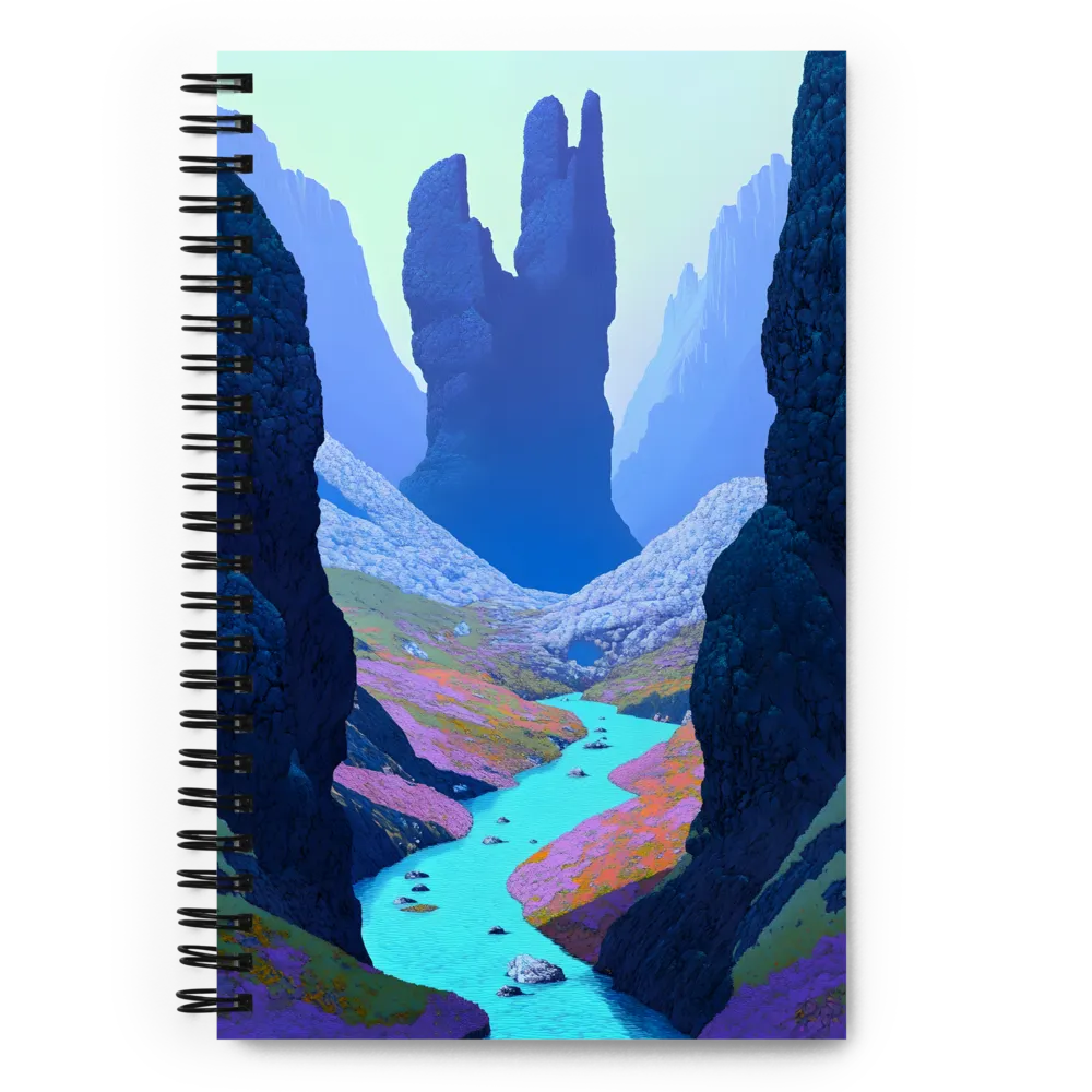 Vibrant Fantasy Canyon 
 Spiral Notebook | 140 pages
