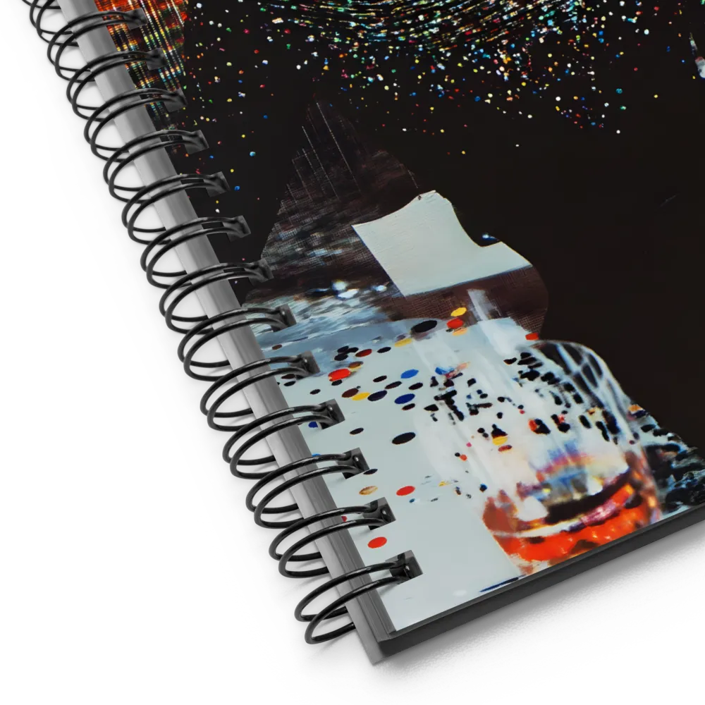 Digital Pointillism Portrait 
 Spiral Notebook | 140 pages