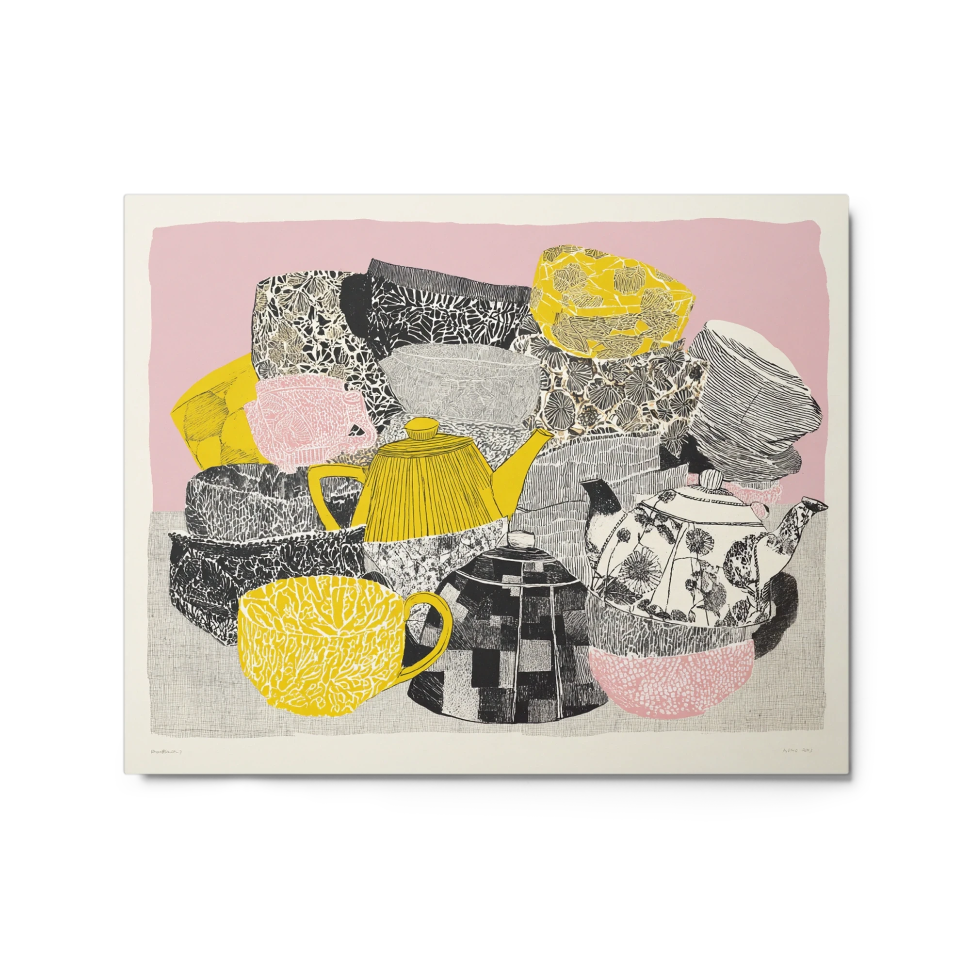 Patterned Teapots and Ceramics